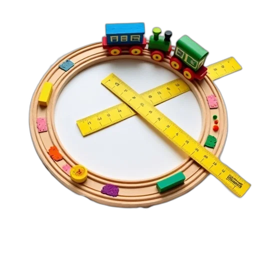 jewelry, wooden, toy, train, set, colorful, tracks, car transparent PNG cut-out