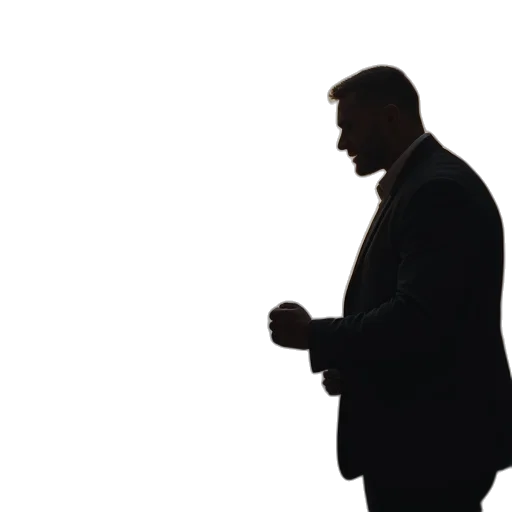 staff, jacket, face, man, doing, hand, fist, another transparent PNG cut-out