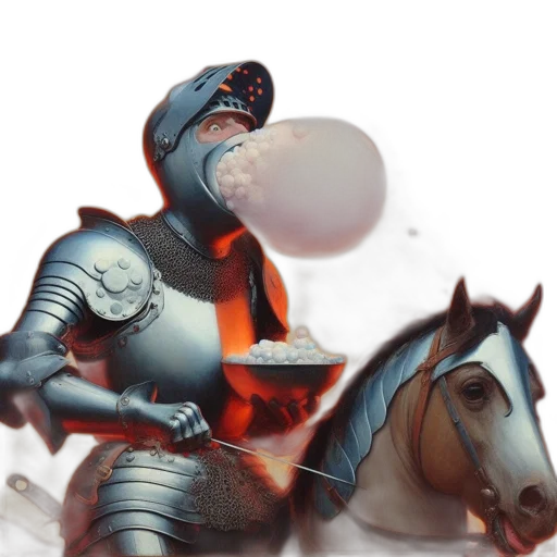 robot, sword, dragon, concept art, fantasy art, 3d render, photorealistic, outer space transparent PNG cut-out
