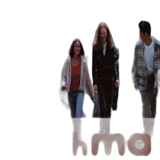 jacket, 3d render, fog, group, people, walking, forest, word transparent PNG cut-out