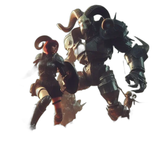 robot, weapon, mask, creature, concept art, 3d render, fantasy art, pixel art transparent PNG cut-out