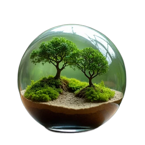 tree, furniture, 3d render, photorealistic, concept art, fantasy art, underwater, forest transparent PNG cut-out