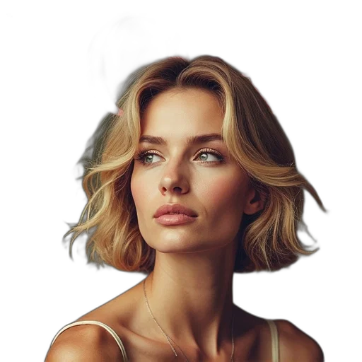 face, hair, crown, dress transparent PNG cut-out