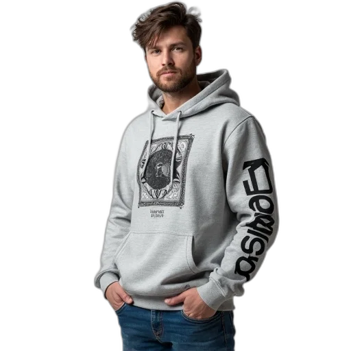 jacket, face, photorealistic, cyberpunk, 3d render, monochrome, man, wearing transparent PNG cut-out