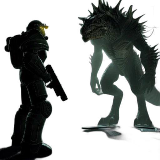 creature, dragon, concept art, 3d render, fantasy art, comic book art, outer space, desolate transparent PNG cut-out