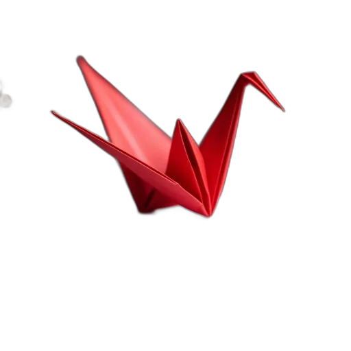crown, hat, umbrella, 3d render, concept art, red, origami, paper transparent PNG cut-out