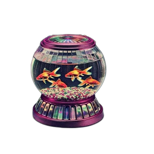 jewelry, vaporwave, 3d render, pixel art, outer space, advertisement, promotes, fish transparent PNG cut-out