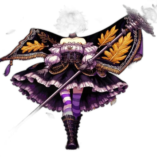 weapon, sword, dragon, staff, concept art, fantasy art, pixel art, 3d render transparent PNG cut-out