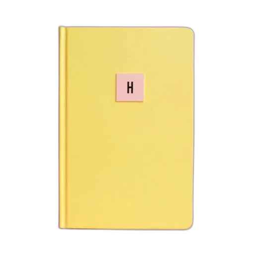 pastel, colorful, golden, yellow, pink, white, hardcover, ruled transparent PNG cut-out