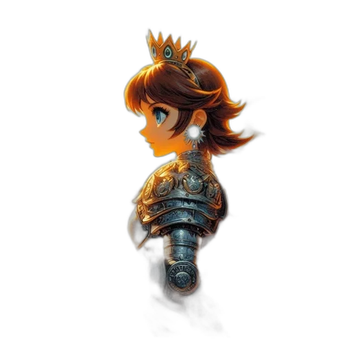 weapon, crown, staff, sword, concept art, fantasy art, pixel art, 3d render transparent PNG cut-out