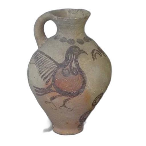 bottle, dragon, photorealistic, ancient, pottery, vase, bird, design transparent PNG cut-out