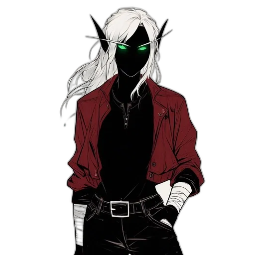 mask, jacket, staff, dragon, concept art, fantasy art, pixel art, comic book art transparent PNG cut-out