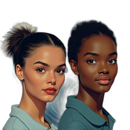face, concept art, photorealistic, fantasy art, comic book art, outer space, neon lights, pastel transparent PNG cut-out