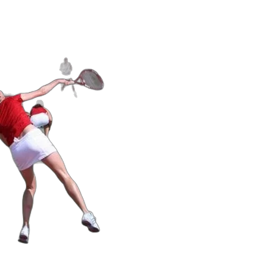 3d render, concept art, photorealistic, tennis, player, red, shirt, white transparent PNG cut-out