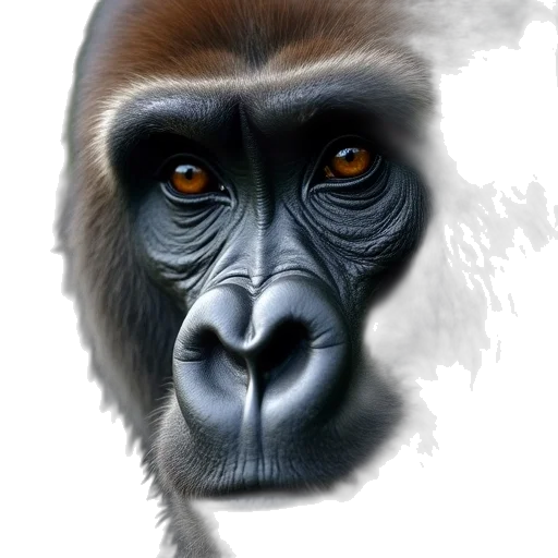 animal, face, mask, creature, photorealistic, concept art, oil painting, 3d render transparent PNG cut-out