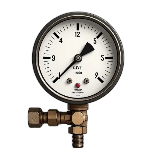 detailed, illustration, french, gauge, pressure, featuring, various, components transparent PNG cut-out