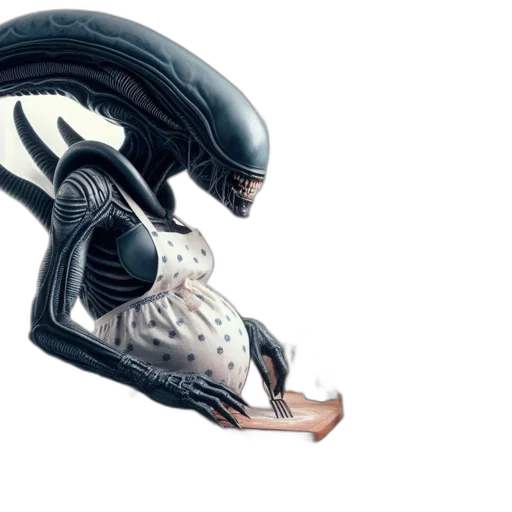 creature, animal, dragon, food, concept art, 3d render, photorealistic, outer space transparent PNG cut-out