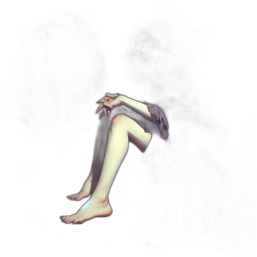 staff, mask, creature, shoes, concept art, 3d render, watercolor, photorealistic transparent PNG cut-out