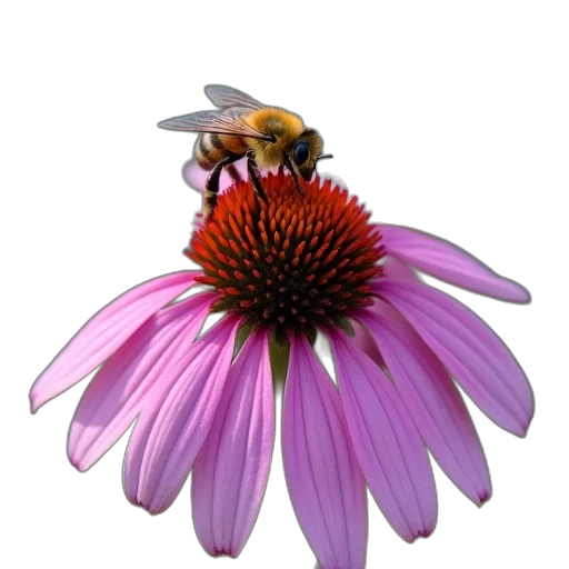 flower, animal, crown, creature, 3d render, photorealistic, concept art, bee transparent PNG cut-out