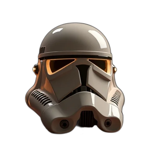 mask, weapon, concept art, 3d render, photorealistic, earth tones, lamp, looks transparent PNG cut-out