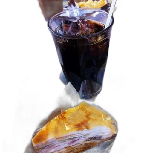 food, bottle, photorealistic, 3d render, tray, slice, cake, glass transparent PNG cut-out