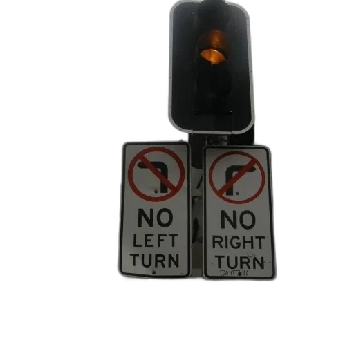 car, 3d render, traffic, light, yellow, two, signs, say transparent PNG cut-out