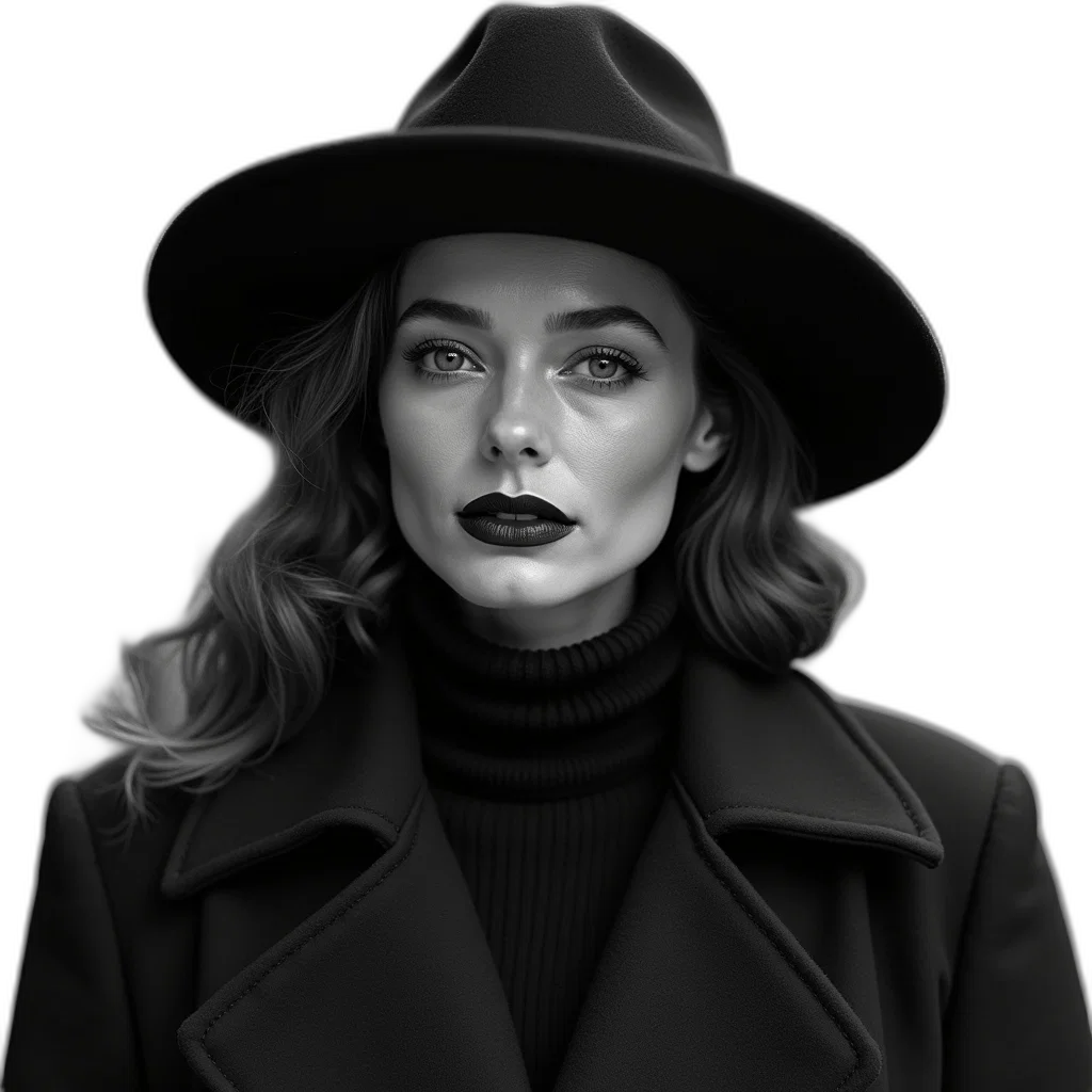hat, jacket, face, crown, photorealistic, cartoon, concept art, comic book art transparent PNG cut-out