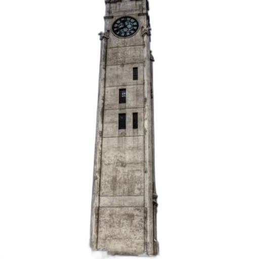 building, dress, staff, 3d render, photorealistic, concept art, tall, clock transparent PNG cut-out