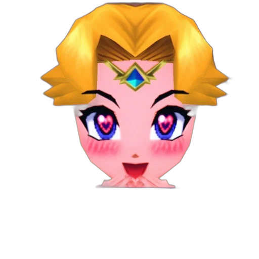 crown, jewelry, face, staff, pixel art, 3d render, vaporwave, anime transparent PNG cut-out