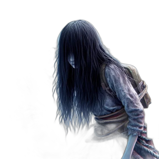 hair, creature, mask, face, concept art, fantasy art, photorealistic, 3d render transparent PNG cut-out