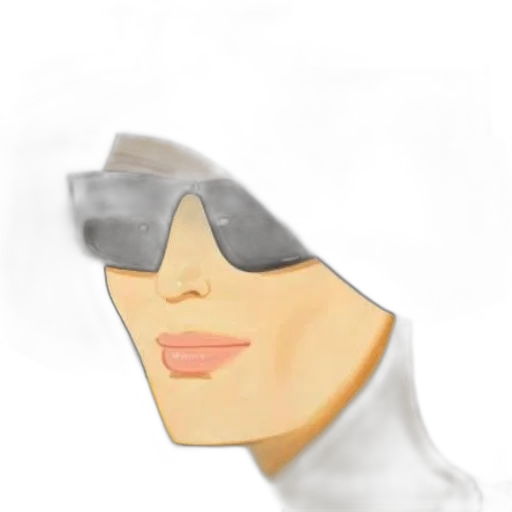 face, mask, hat, robot, photorealistic, 3d render, cartoon, concept art transparent PNG cut-out