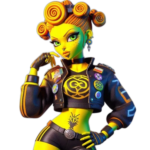 staff, robot, jacket, mask, concept art, 3d render, cyberpunk, fantasy art transparent PNG cut-out