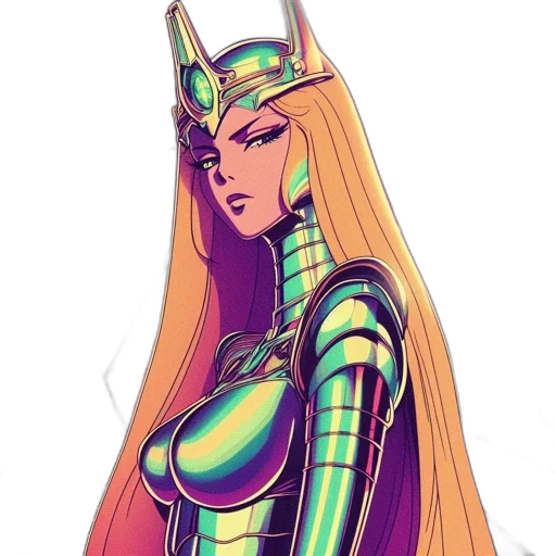 concept art, comic book art, pixel art, fantasy art, neon, colorful, golden, green transparent PNG cut-out