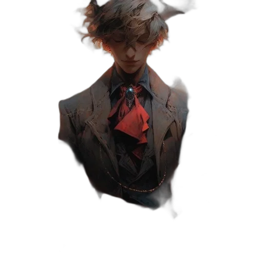hat, mask, jacket, face, concept art, comic book art, cyberpunk, fantasy art transparent PNG cut-out