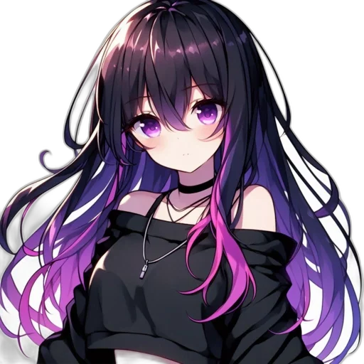 hair, jacket, dress, staff, anime, pixel art, concept art, cyberpunk transparent PNG cut-out