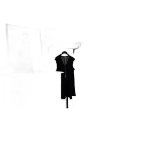 dress, jacket, bedroom, scene, white, bed, right, partially transparent PNG cut-out