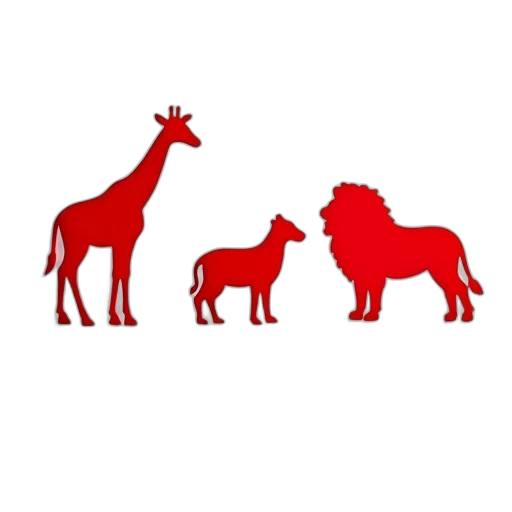 animal, crown, concept art, pixel art, fantasy art, red, white, wall transparent PNG cut-out