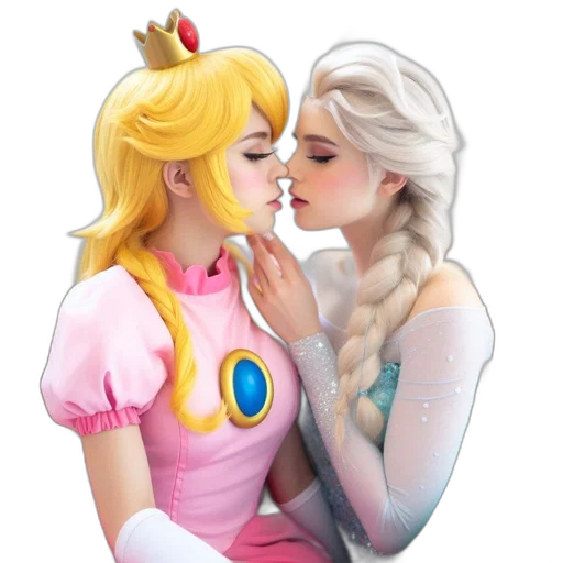 crown, concept art, 3d render, pixel art, fantasy art, pastel, two, individuals transparent PNG cut-out