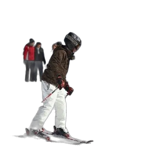 jacket, staff, robot, face, 3d render, concept art, photorealistic, snow transparent PNG cut-out