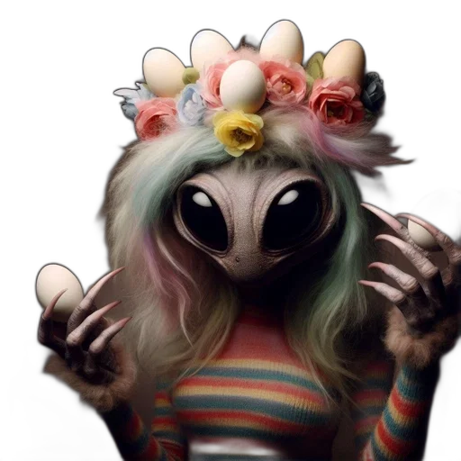 creature, mask, animal, dress, concept art, fantasy art, watercolor, photorealistic transparent PNG cut-out