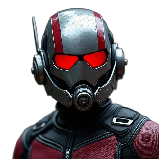 robot, mask, face, 3d render, concept art, comic book art, photorealistic, red transparent PNG cut-out
