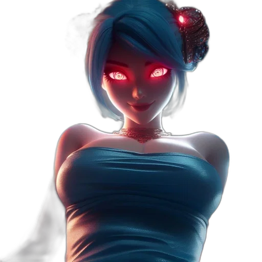 dress, mask, face, robot, concept art, fantasy art, comic book art, anime transparent PNG cut-out