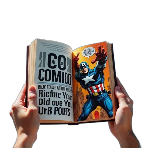 comic book art, concept art, second, image, close-up, person, hands, holding transparent PNG cut-out