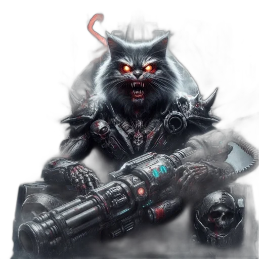 staff, creature, weapon, concept art, fantasy art, cyberpunk, comic book art, dystopian transparent PNG cut-out