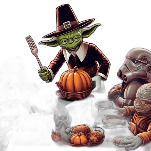 concept art, fantasy art, star, wars, characters, gather, festive, meal transparent PNG cut-out