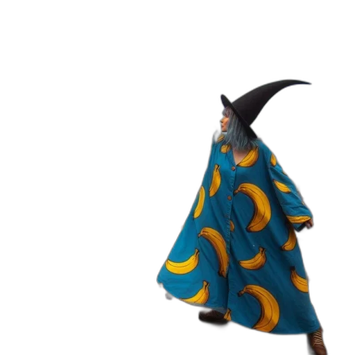 dress, creature, umbrella, animal, 3d render, concept art, fantasy art, outer space transparent PNG cut-out