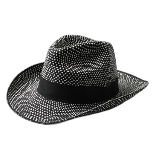 hat, crown, jacket, black, white, woven, texture, displayed transparent PNG cut-out