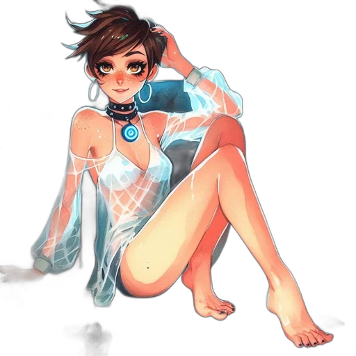 dress, concept art, pixel art, fantasy art, watercolor, neon lights, blue, pastel transparent PNG cut-out