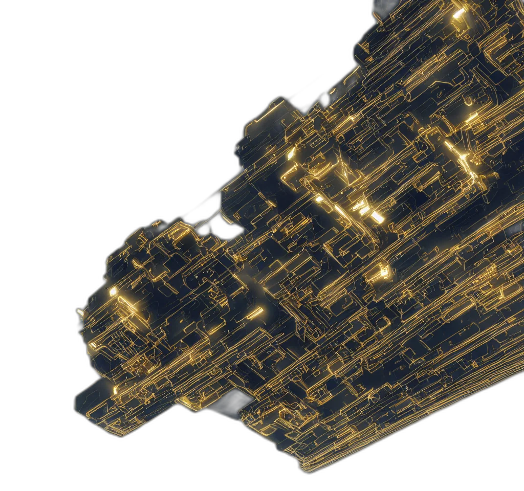 crown, sword, 3d render, outer space transparent PNG cut-out