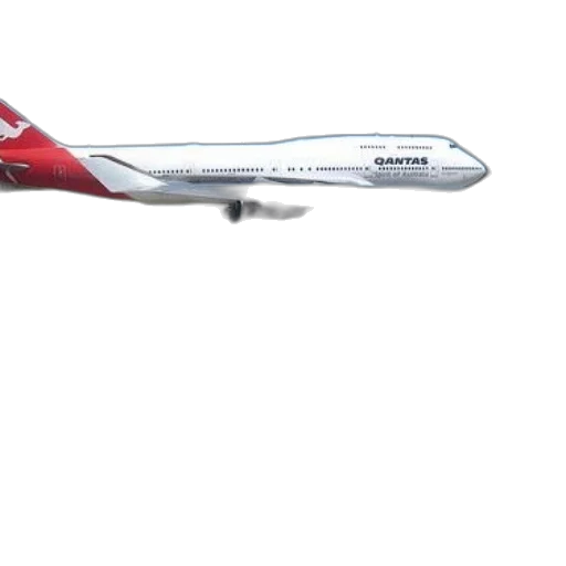 staff, 3d render, photorealistic, concept art, qantas, airplane, parked, tarmac transparent PNG cut-out